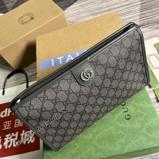 Gucci專櫃2022新款化妝包包 古馳Ophidia系列手拿包598234 gqy4252